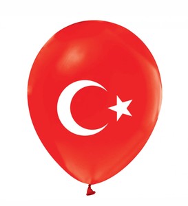23 Nisan Kartında Eti Puf & Türk Bayraklı Balon & Ahşap 6'lı Aile Kukla Seti Hediye Seti #4