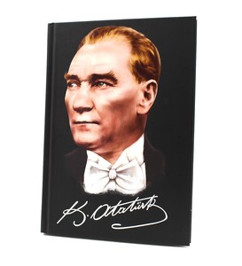 Kişiye Özel Atatürk Kabartmalı Roller Kalem & Mustafa Kemal Atatürk Resimli Defter Hediye Seti #4