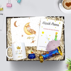 Kişiye Özel Mouse Pad &  Küçük Prens Kar Küresi & Kişiye Özel Tasarım Kupa & Godiva Domes Çikolata & Küçük Prens Kitabı Hediye S #1
