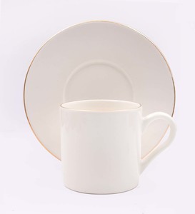Seccade & Bej Yumuşak Deri Cüzdan & Gold Detaylı Beyaz Fincan & Gold Detaylı Kahve Yanı Su Bardağı  Hediye Seti #2